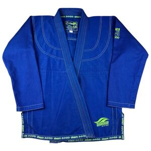 Fuji Suparaito Jiu Jitsu Gi Kimono Blue Adult Size A3 Martial Arts Uniform